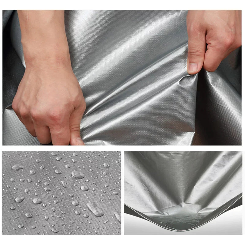 Versatile 140gsm Silver Tarpaulin - Medium Duty Waterproof Cover for Home and Outdoor Camping