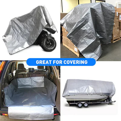 Heavy Duty Silver Tarpaulin 140gsm – Premium Waterproof, UV-Resistant Tarp Sheet for All-Weather Outdoor Protection