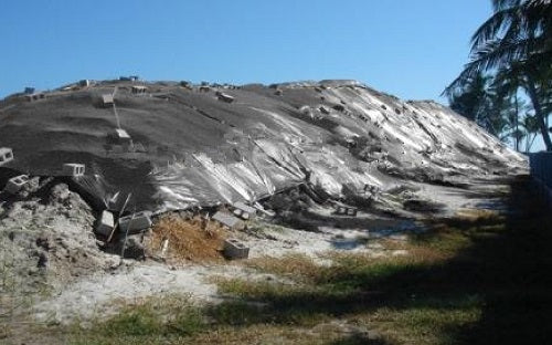 Dark Slate Gray UV Protected Shrinkproof Black and Silver Heavy Duty Tarpaulin 270gsm