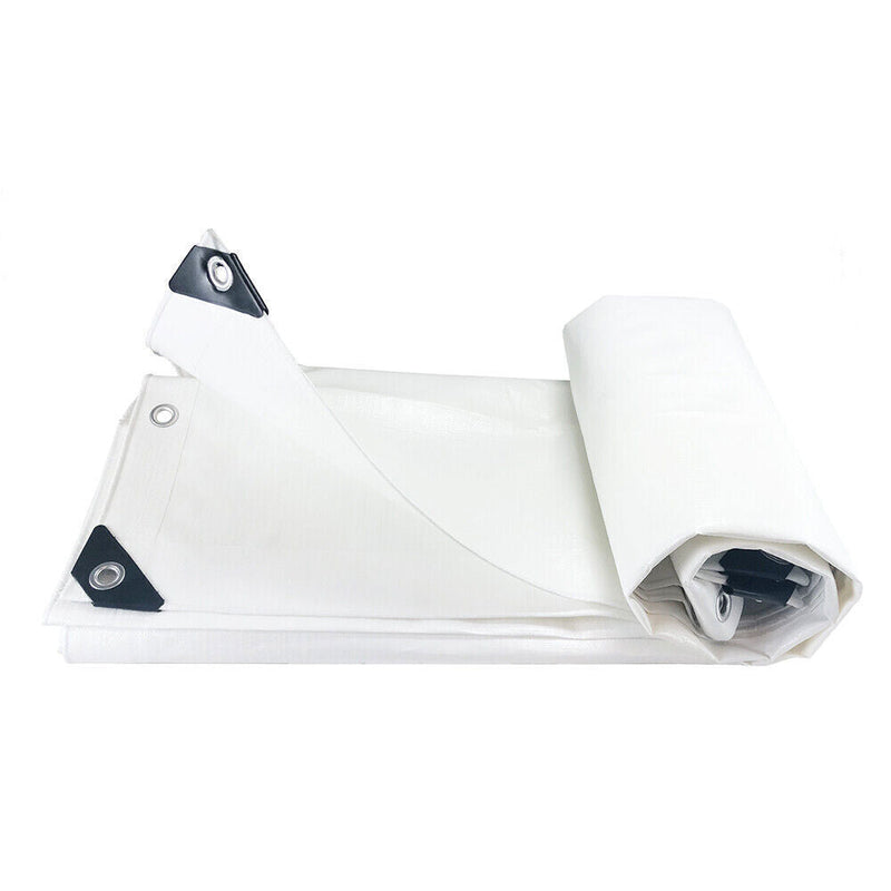 Rotproof UV Protected Super White Heavy Duty Tarpaulin 200gsm